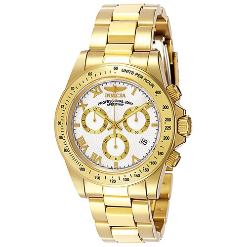 Buy Invicta Mens Signature Collection Speedway Gold-Tone Chronograph Watch #7030 by Invicta