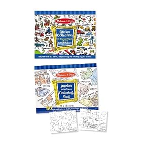 Melissa and Doug Boys Coloring / Sticker Pad Bundle