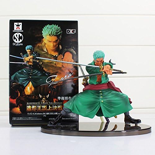 COLIBRISHOP_One Piece Roronoa Zoro PVC Figures Toy Cool Decisive Battle Version Collection Model Toys Figure, 12cm