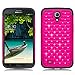 Galaxy Mega 6.3 Case, HengTech (TM) Premium Durable Hard & Soft Hybrid Rhinestone Bling Armor Defender [ Anti Scratch ] Case Cover for Samsung Galaxy Mega 6.3 / Samsung GT-I9200 I9205 (Rose)