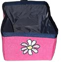 LIFE IS GOOD TRAVEL GO BOWL GREAT FOR DOGS & CATS DAISY ON PINK
