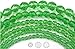 8mm (51 Beads) Peridot, Czech Fire Polished Round Faceted Glass Beads, 16 inch Strand