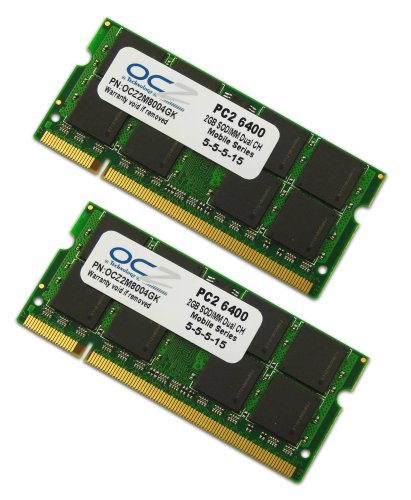 OCZ OCZ2M8004GK PC2-6400 CL 5-5-5-15 `DDR2 800MHz SODIMM 4GB Kit