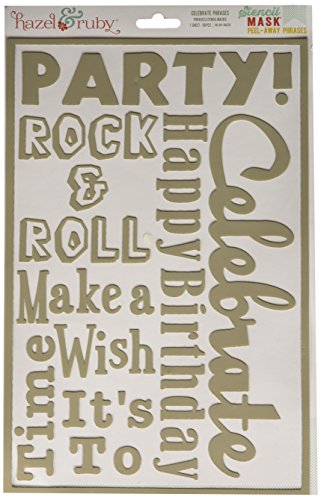 Hazel and Ruby 8 x 12-inch Celebrate Shapes Stencil Mask