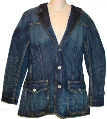 Men's Ed Hardy Denim Jacket Erica Eagle Strikes Available in Several Sizes