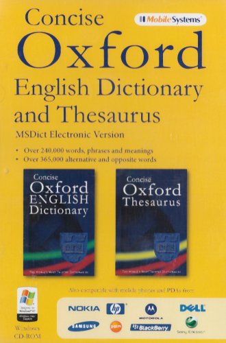 MSDict Concise Oxford English Dictionary and Thesaurus