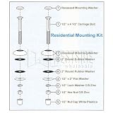 S.R. Smith 67-209-911-SS Residential Diving Board Bolt Kit 1/2 x 4.5 Inch - Stainless Steel