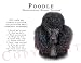 poodle0  - Poodle BLACK Human Trainer Mouse Pad Dog Mousepad