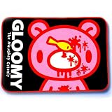 Gloomy Bear Blanket - Black Background with Bird (3.5' Blanket)