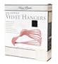Karen Rhodes 3280 Slim Anti-Slip Velvet Hangers, Rose, Set of 24