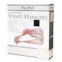 Karen Rhodes 3280 Slim Anti-Slip Velvet Hangers, Rose, Set of 24