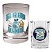 New Orleans Hornets NBA Rocks Glass & Square Shot Glass Set - Primary Logo by Great American Products