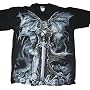 Gravestone Reaper T-Shirt by Liquid Blue 100% Cotton Teens & Adults Shirt