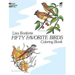 Fifty Favorite Birds Coloring Book (Dover Coloring Book) (Paperback)