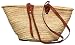 Moroccan Straw Summer Beach / Shopper / Tote Shoulder Bag 21" X 13"