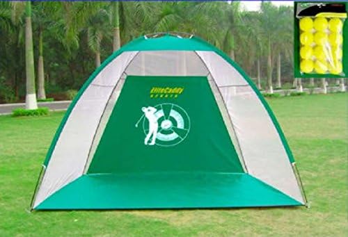 SUPERSIZED GOLF PRACTICE NET DRIVING CAGE TRAINING AID + 12 FREE PRACTICE BALLS