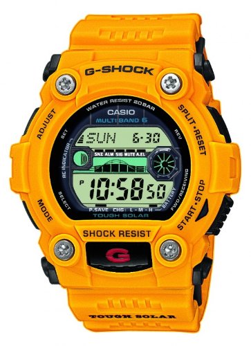 Casio Men's Gw7900cd-9 G-shock Rescue Digital Sport Watch Limited Edition Automic Solar Power Yellow Color Rare Watch Gw7900cd-9