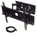 Dual Arm Wall Mount Bracket for Sony Bravia 32, 37, 40, 42, 46, 50, 52, 55 inch HDTV **Free 7ft HDMI Cable** 1SR