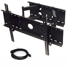 Dual Arm Wall Mount Bracket for Sony Bravia 32, 37, 40, 42, 46, 50, 52, 55 inch HDTV **Free 7ft HDMI Cable** 1SR