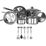 Best sale price for Kinetic Classicor  Stainless Steel 17 Piece Cookware Set. Free Shipping.