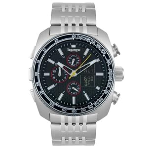 Triumph Motorcycles Men's 3039-22 Analog-Digital Chronograph  Watch