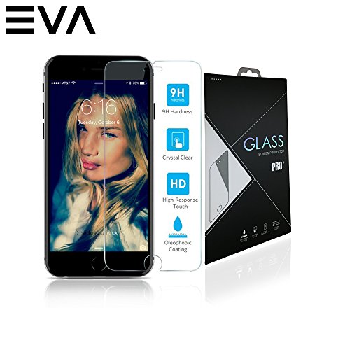 iPhone 6 Plus/ 6S Plus Screen Protector, EVA Tempered Glass 0.2mm Glass iPhone 6 Plus Glass Screen Protector Works with iPhone 6 6S Plus and Most Protective Cases [Lifetime Warranty]