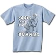 Albert Einstein SOCKS ARE FOR DUMMIES Adult Light Blue T-shirt Tee Shirt