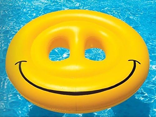 Smiley Face Fun Inflatable Island for Swimming Pool &amp; Beach