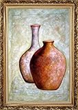 Abstract Modern Still Life Oil Painting 36 x 24 inches, with Ornate Antique Dark Gold Wood Frame Abstract Modern Still Life Oil Painting 36 x 24 inches, with Ornate Antique Dark Gold Wood Frame