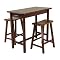 3-pc. Table and Stool Set - Walnut