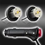 2pc 4watt High Power LED Emergency Strobe Flash Light Kit 20 Flash Modes with Memory Function -Universal 12V