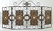 65" Wide Large Metal FIREPLACE FIRE SCREEN with Antique Country Style Design