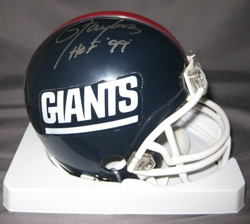 Lawrence Taylor New York Giants NFL Hand Signed Mini Football Helmet with HOF 99 Inscription
