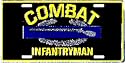 US Army Combat Infantryman License Plate