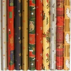5 x Weihnachtsgeschenkpapier 200 x 70 cm (2620)