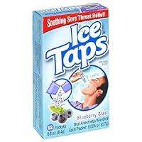 Ice Taps Blueberry Blast Oral Anesthetic, 12-Count Box (Pack of 5)