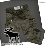 Abercrombie & Fitch(アバクロ)ハーフカーゴパンツ ALGONQUIN （ベルトつき）