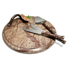 Pinzon 4-Piece Marble Cheese Board Gift Set $15