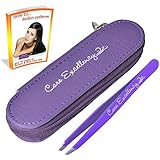 ✔ Best Professional eyebrow slant tweezers. ✔ FREE BEAUTY TIPS eBOOK ✔ FREE HIGH QUALITY AND STYLE zipper pouch.
