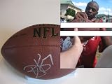 REGGIE WAYNE INDIANAPOLIS COLTS,MIAMI HURRICANS,SIGNED NFL FOOTBALL + COA WITH PROOF PIC