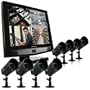 Defender SENTINEL10 Ultra Slim Web Ready 8 Channel 19" LCD-DVR Security System with 4 Indoor/Outdoor Hi-Res Night Vision Surveillance Cameras & Bonus 4 Hi-Res Indoor/Outdoor Night Vision Security Cameras (SPARTAN1)