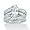 2-Piece DiamonUltra™ Cubic Zirconia Sterling Silver Wedding Ring Set