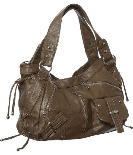 Utilitarian Large Hobo Crossbody-to-Shoulder Bag