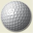 Golf Ball Auto Coaster, Single Coaster for Your Car