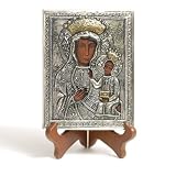 Silver Plated Icon - Black Madonna Icon 5x6