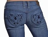 Frankie B. - FRANKIE B Jeans Tavex Heart Premium Denim 6 Shidori Womens
