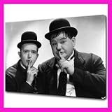 Laurel & Hardy XXL Gallery Framed Canvas Art,Ready To Hang, NEW