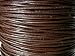 Lederband, Lederschnur, Lederriemen 10 m. Rund 1,0 mm. Braun