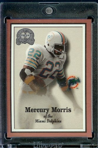 2000 Fleer Greats of the Game Football Card # 46 Mercury Morris Miami Dolphins Mint Condition - Shipped In Protective ScrewDown Case!