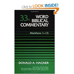 MATTHEW VOL 33A HB: Matthew 1-13 (Word Biblical Commentary)